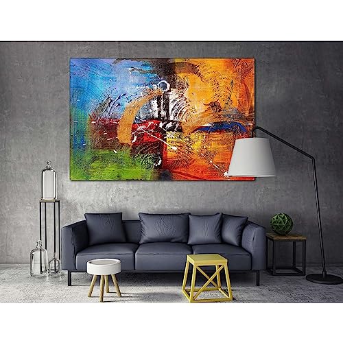 Cuadro al óleo ZELLART n.º 842 listo para colgar de 60x40 cm