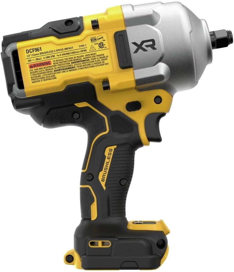 DEWALT 20V MAX Cordless Impact Wrench, 1/2" Hog Ring, High Torque, Brushless, Bare Tool Only (DCF961B) thumbnail 5