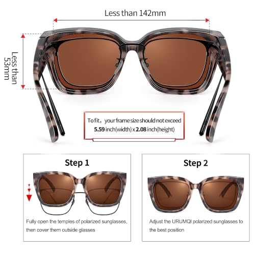 Image of URUMQI Night Driving Glasses Polarized Fit Over Night Vision Glasses Women