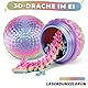 Merrwon 3D-Gedruckter Drache (28,5 cm) mit Drachenei - Kreative Spielzeug und Deko, Laser-Regenbogen