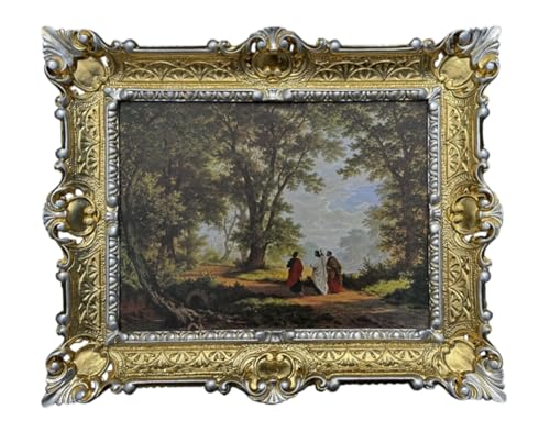 Icône de Jésus Christ avec cadre doré luxueux ornement de style église