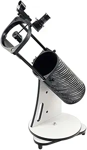 Sky-Watcher Sky-Watcher Heritage 130mm Tabletop Dobsonian 5-inch Aperture Telescope – Innovative Collapsible Design – Easy to Use, Perfect for Beginners, Black/White (S11705)