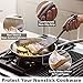 DI ORO - Chef Series FLEX Silicone Spatula 600ºF Heat-Resistant Flexible Silicone Rubber Turner Spatulas (3-Piece Set)