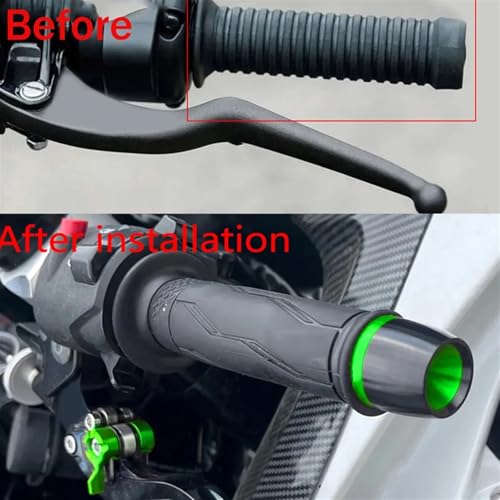 Embouts de guidon moto pour Kawasaki Z750S 2006-2008 contrepoids noir aluminium