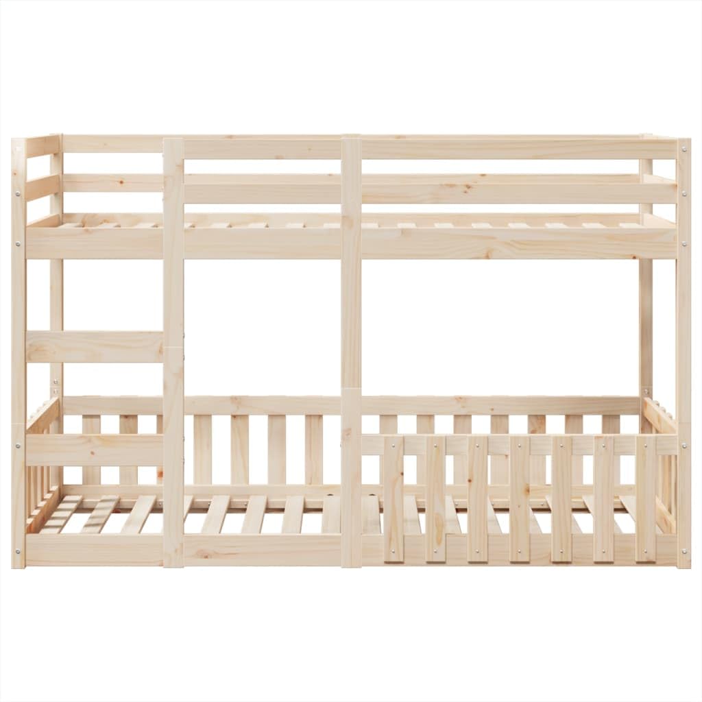 vidaXL Lit superposé 75x190 cm Bois de pin Massif