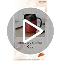 Image of Mockery Stainless Steel 350ml Coffee Cup, Thermal Mug, Vacuum Insulated, Tea Cup, Cup with Handle and Lid for Office Desk Work (Red)