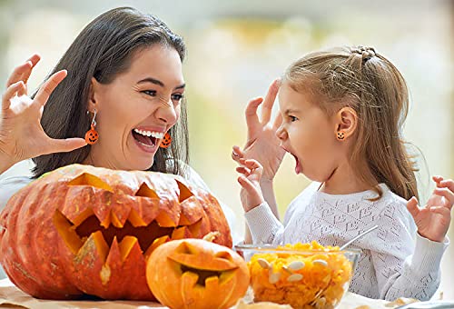 Halloween Earrings Stud For Girls Hypoallergenic Small Cute Cat Bat Pumpkin Spider Ghost Witchy Skull Skeleton Ddrop Dangle Earrings Halloween Holiday Studs Earrings Pack For Women Girls #TOP2