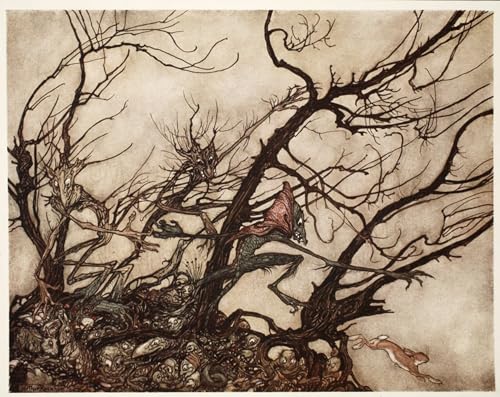 Cuadro en lienzo de Arthur Rackham (60x90cm) para decoración de oficina