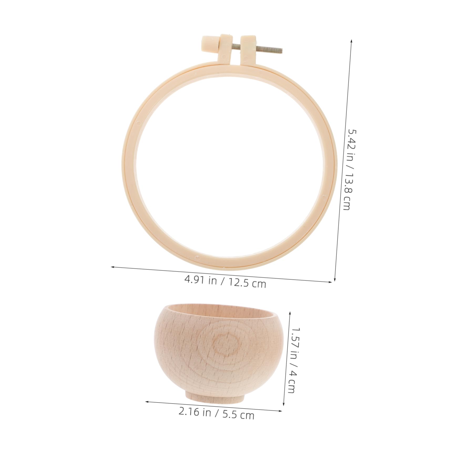 HOMSFOU Complete Embroidery Set Compact Needle Cushion Reusable Pin Holder Small Sewing Tool Portable Great for Beginners