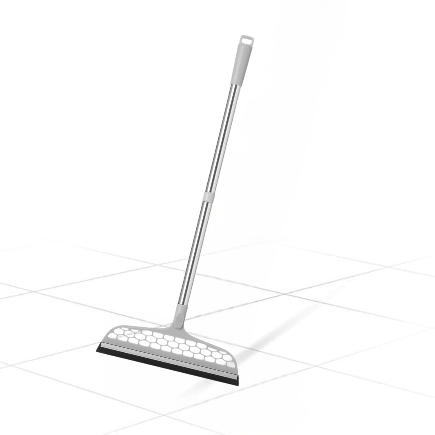 COKINA Premium Floor Cleaning Wiper with Long Handle | Stainless Steel Rod & High Absorption Rubber Strip | Bathroom, Home & Office Floor Wiper Mop for Quick Drying (White)-image-49