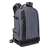 Praktische Aufteilung im Fotorucksack dank diverser Fächer: 1x Hauptfach (mit 8 variablen Trennstreifen), 6x Zusatzfächer für Zubehör und Stiftehalter; Diebstahlschutz - Öffnen des Rucksacks ist nur möglich, wenn Sie ihn abgesetzt haben