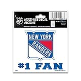 NHL New York Rangers 28205010 Multi-Use Decal, 3