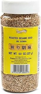 Shirakiku Roasted Sesame Seeds (Iri Goma) 8oz - Toasted Crunch for Salads, Sushi, Noodles & Asian Recipes