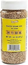 Shirakiku Roasted Sesame Seeds (IRI GOMA) | Perfect for Salad, Sushi, and Noodles Topping | Toasted Sesame Seeds with an Enticing Aroma, Flavor, and Crunch, 8 Oz - (Pack of 1)