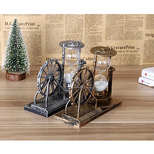 Holibanna Ampulheta Areia Temporizador Roda Gigante Ornamento Vintage Areia Relógio Ornamento para C