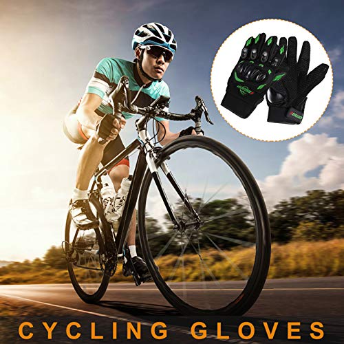 FAVOMOTO 1 par de Luvas de Ciclismo à Prova de Choque de Dedo Inteiro Respirável Luva de Bicicleta A