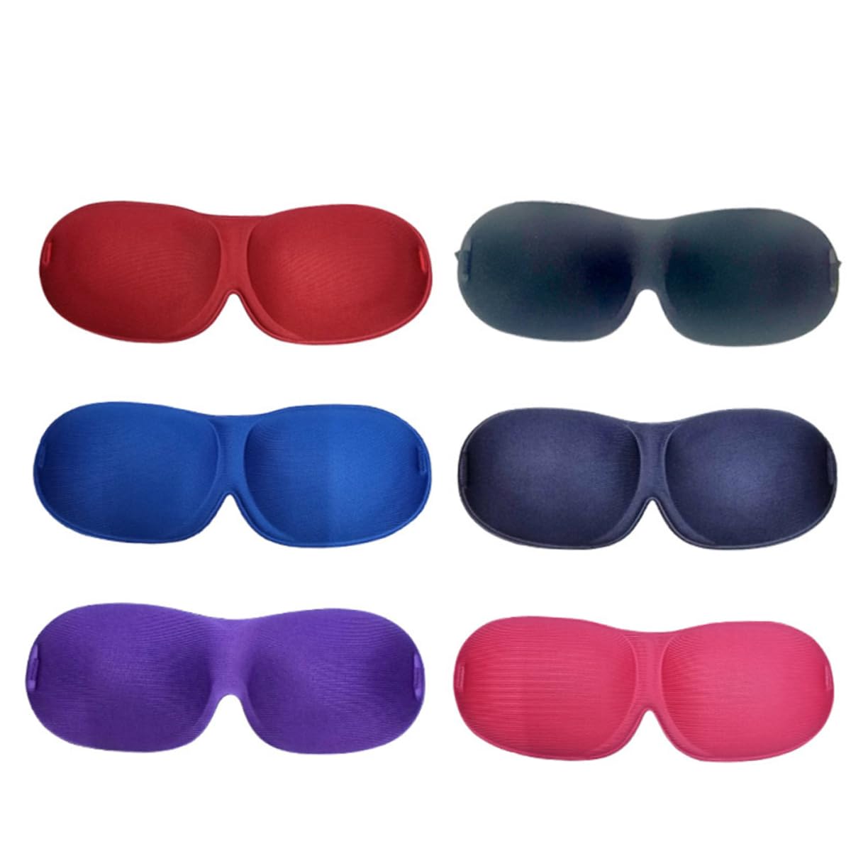 FRCOLOR 18stücke Schlafmaske Ohne Nasenflügel Augenmaske Zur Lichtblockierung Für Reisen Und Zuhause Schwarz Blau Rosé Cyan