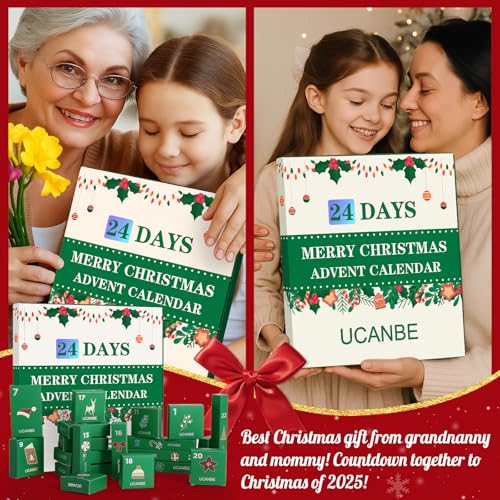 Makeup Advent Calendar 2025, 24 Days Christmas Makeup Gifts Set