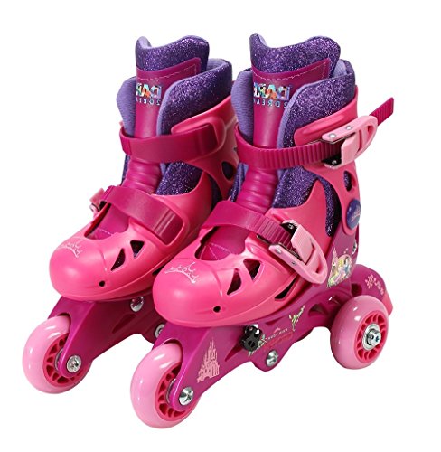 Playwheels Disney Princess Convertible 2-In-1 Children's Roller/Inline Skates, Junior Size 6-9 #TOP1