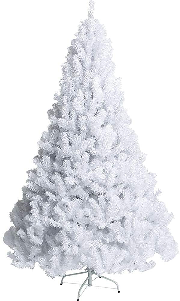 Sjdopulse White Christmas Tree,Diy Christmas Tree Premium Snow Flocked With Metal Stand Easy Assembly Artificial Hinged Christmas Tree,,4Ft(120Cm)