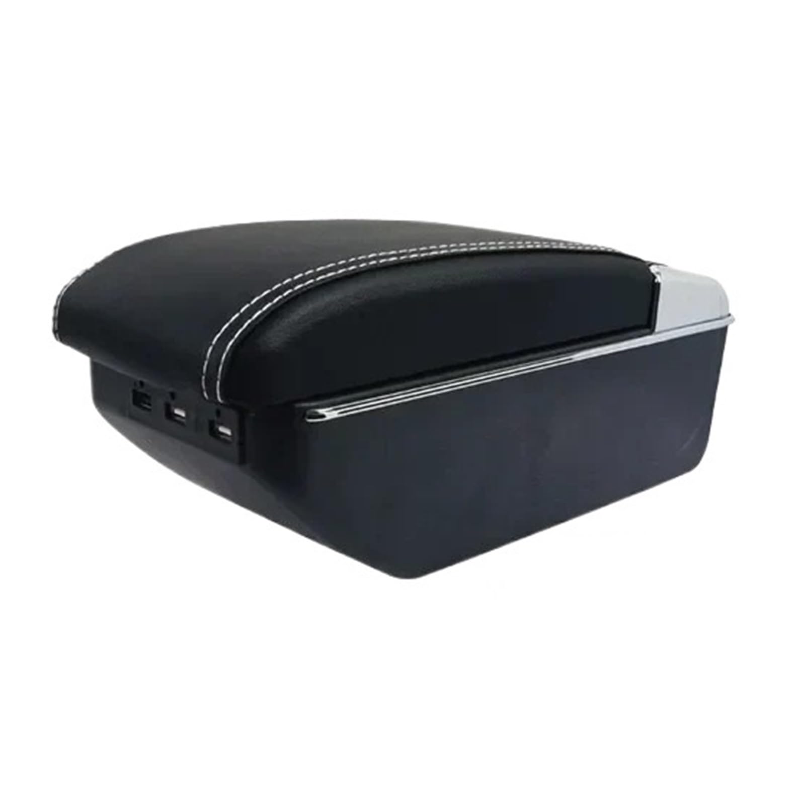 UMDJJU For VW For Bora For Golf 4 2012-2020 Armrest Box Modification Accessories Car Centre Console Armrest Box(C2 black white line)