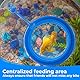 Aquarium Futterring mit Saugnapf, Aquarium Feeding Ring, Futterring Aquariums, Runde Schwimmende Futterspender, Feeding Station Fisch Fütterer für Betta Goldfisch Kugelfisch und Schildkröten