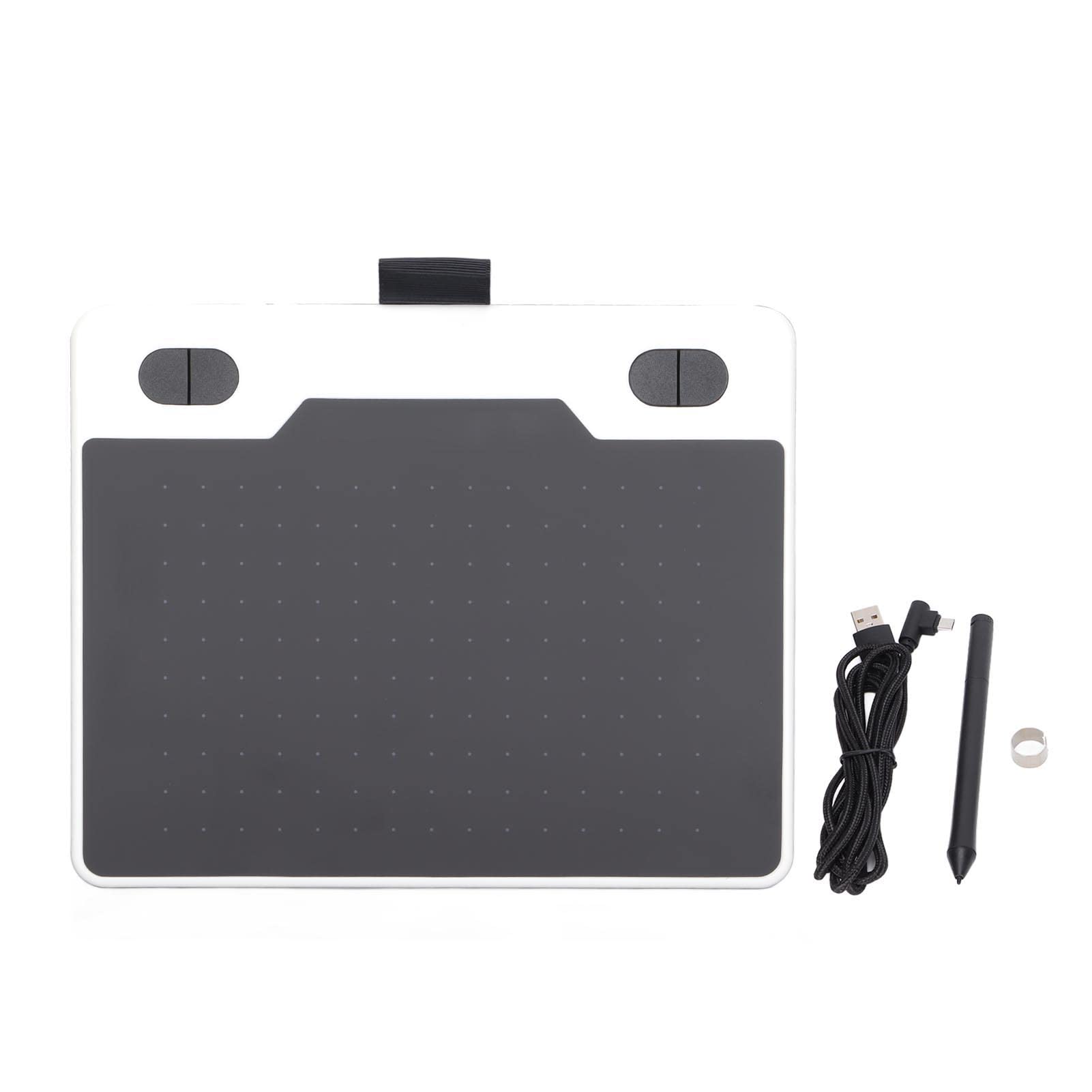 Tablette Graphique Numérique, Technologie D'induction électromagnétique sans Fil pour Les Designers Créatifs, Zone de Détection de 155mm/6.1 Pouces (Blanche)