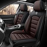 Top 10 Best Hummer H3 Seat Covers Reviews & Comparison 11 GFHJYY Car Seat Cover for Hummer H3 2006-2010,Premium Leather Seat Cover,Non-Slip Waterproof Breathable Automotive Seat Covers Fit for Most Cars(Brown & Classic Black,Full Set)