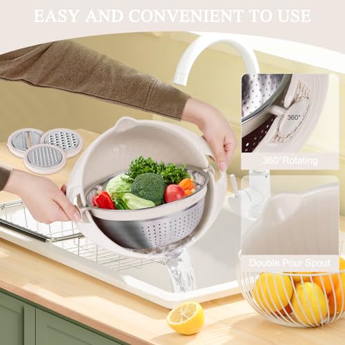 Honbuty MIXINGBOWL -8 4-1 Colander With Mixing Bowl Set thumb #4