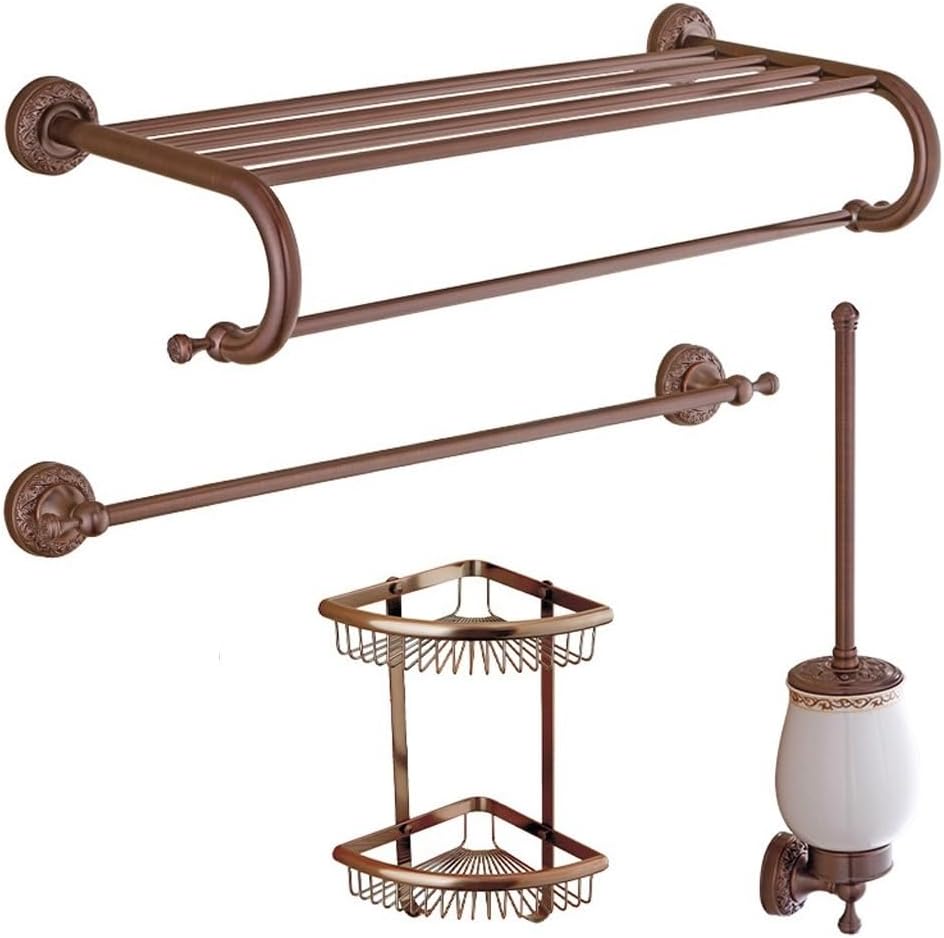 Bathroom Hardware Pendant Set Brown Antique Color