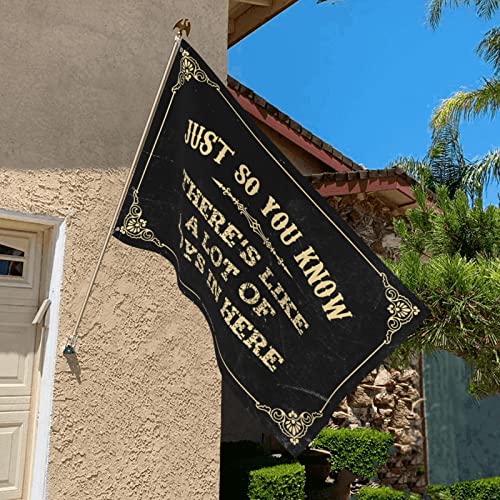 Drapeau drôle grand format pour habiller un grand mur vide