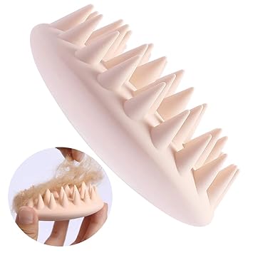 PETKIT Pet Massage Brush for Shedding, Cat Grooming Comb with Soft Rubber Bristles Gently Removes Loose & Shedding Hair from Your Pet??s Coat, Dog Cat Bath Brush for Short Hair (Pink)