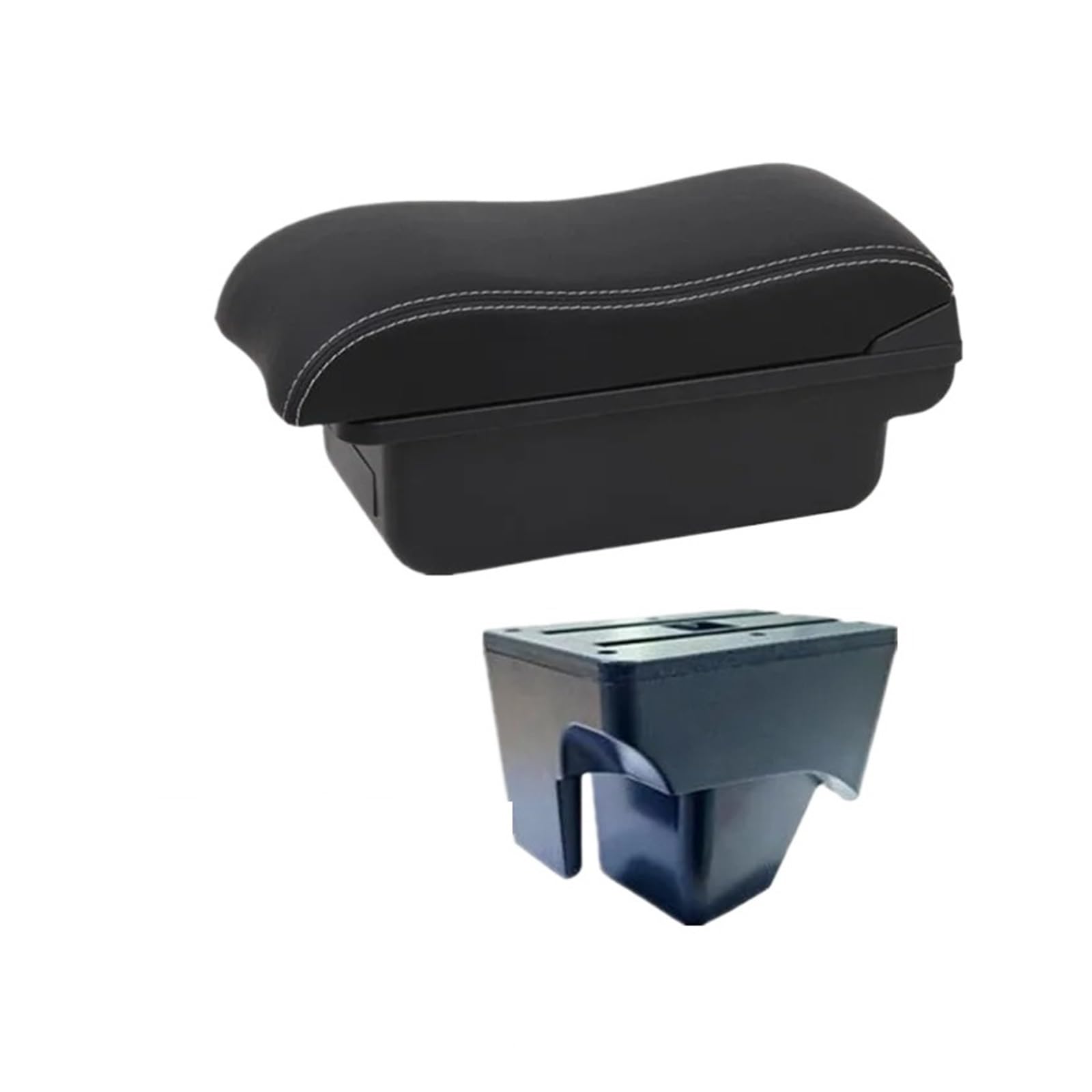 UMDJJU For VW For TERA 2025 Armrest Box Car Storage With USB Accessories Car Centre Console Armrest Box(A2 white line No USB)