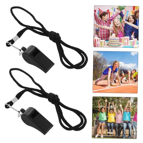 Silbatos para árbitro 2 piezas con cordón de ABS miniatura 7