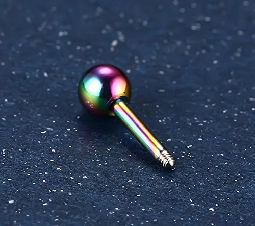 Set di 5 coppie di piercing per orecchio con perno...
