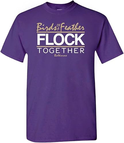 Xtreme Apparrel Camiseta de hombre Baltimore Flock Together para fanáticos del fútbol