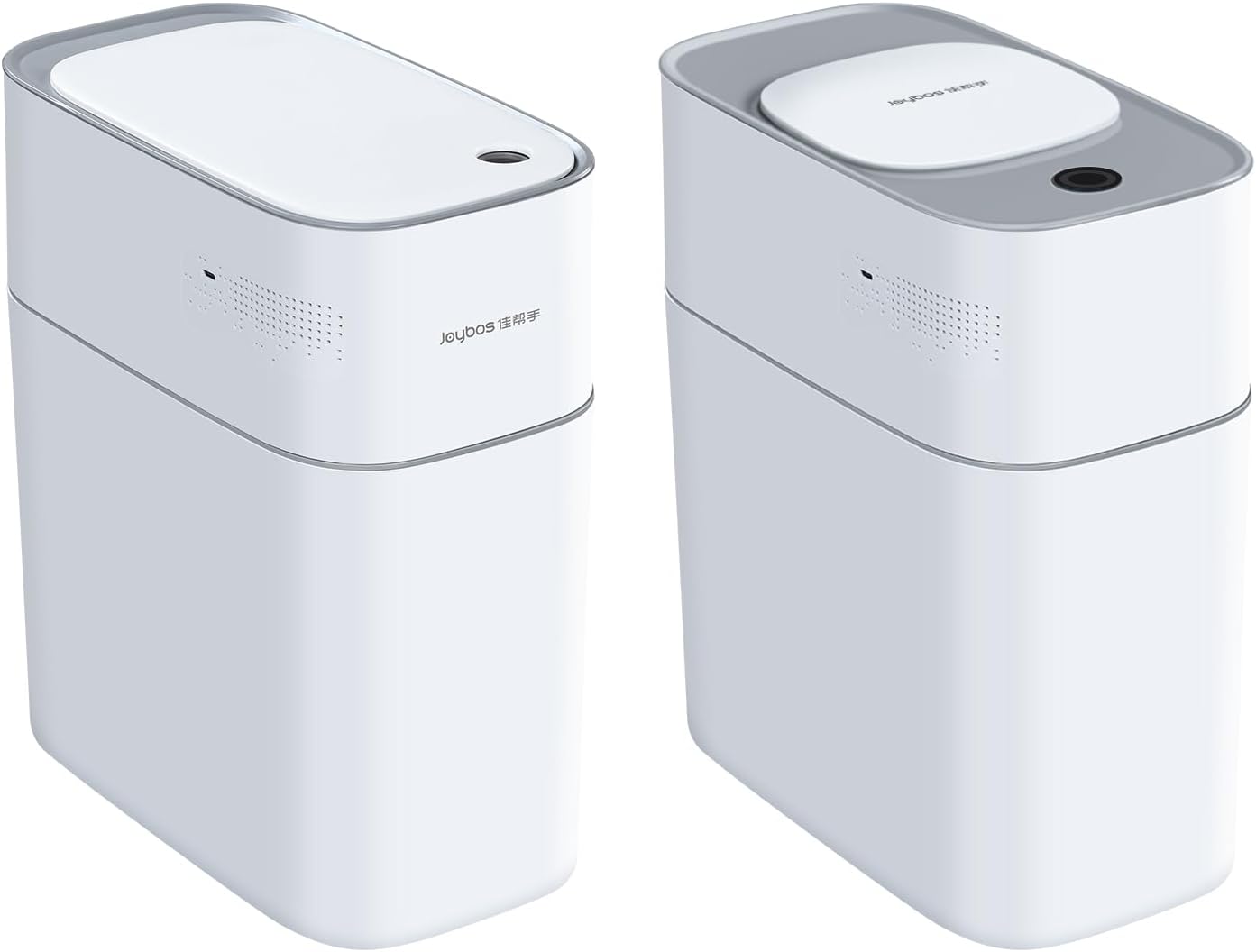 JOYBOS Bathroom Trash Can with Lid Automatic Garbage Can, 3 Gallon Slim Electric Waterproof Narrow Small Garbage Bin,Plastic Trash Bin, 14 L Motion Sensor Rubbish Can for Bedroom Office Toilet