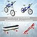 HOMETALL Fingerboard Skatepark Set 5Pcs with 13Pcs Mini Finger Toy Set Including Finger Skateboards, Finger Bike, Fingerboard Skate Park Skateboard Ramps Rail Pack for Kids Gift