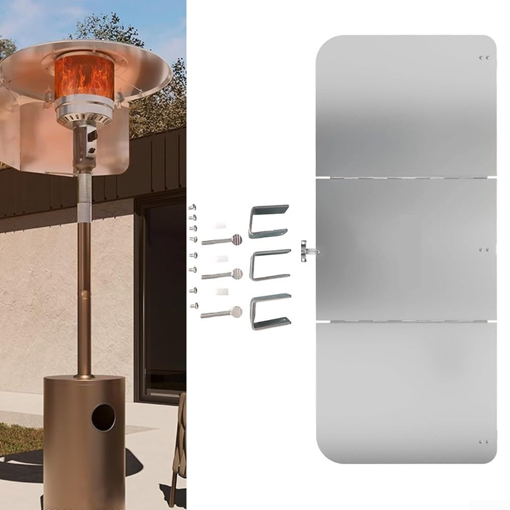 Faltbarer Heizstrahler Reflektor aus Aluminium 0.8mm Windschutz