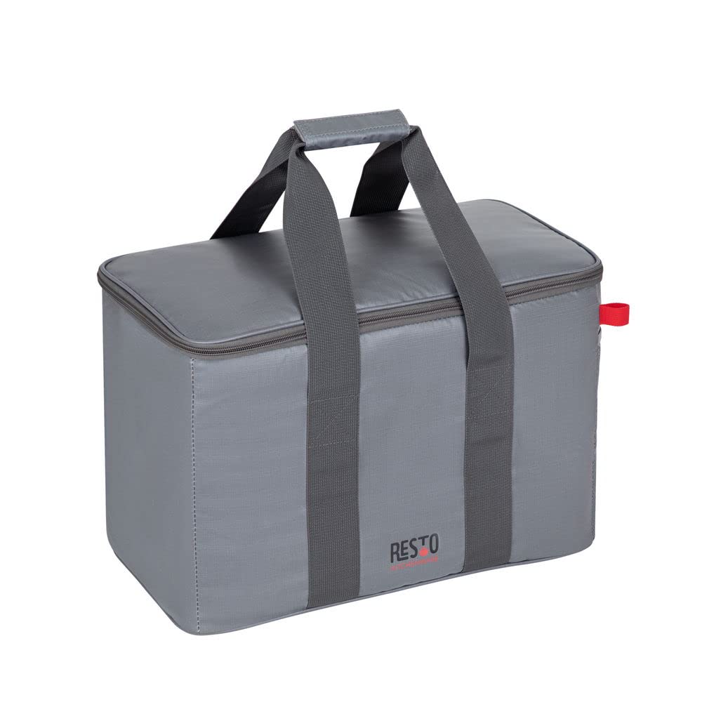 RESTO 5523 Sac Isotherme Pliable 23 l – 22 x 43 x 28,5 cm – pour Homme et Femme – Sac Isotherme étanche pour Le Bureau, l'école, Les Voyages – Gris