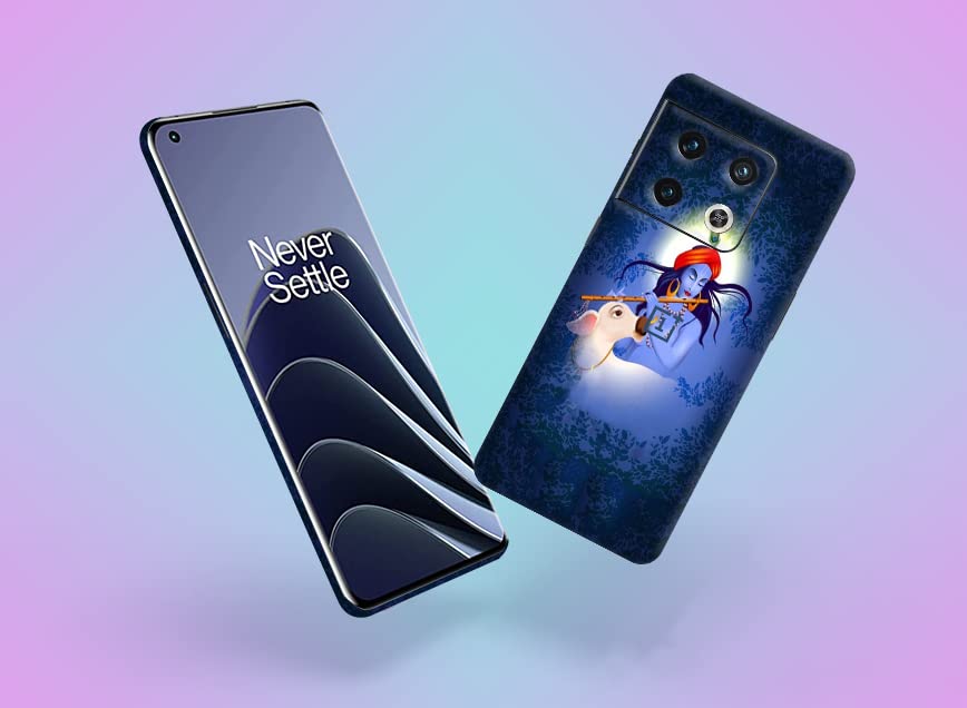 Image of Krishna with Cow Skin Back Protector Film Ultra Thin Scratch Resistant Vinyl (Not Case and Cover) for OnePlus 10 Pro 5G