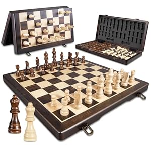 Magnetic Wood Chess Set for Adults ...
