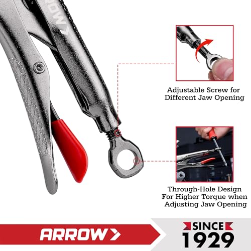 ARROW 9.5" Needle Nose Locking Pliers, Long Nose Locking Pliers by Arrow Fastener - Used condition - Image 6