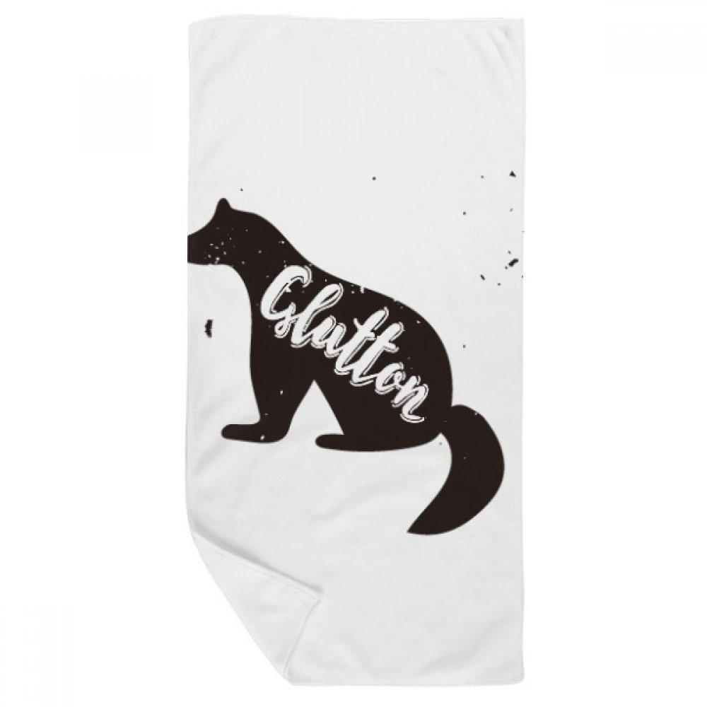 Serviette de bain glouton pour le visage tissu doux respectueux des peaux délicates