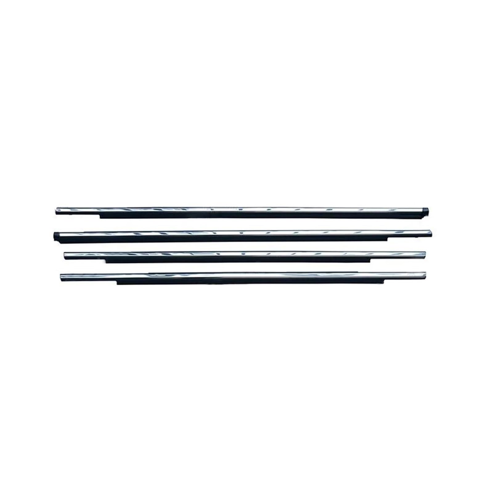 Hpzprpcew Chrome 4Pcs Car Outer Windows Weatherstrip For Mitsubishi For Outlander For Sport Ga Asx Rvr 2011-2020 Sealing Strip(Chrome)