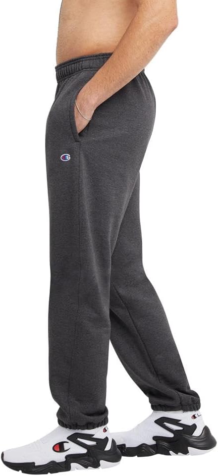 Champion Men's Cinched-Bottom Lounge Pants, Standard Fit, Lightweight, Available in Regular and Big & Tall - Image 3