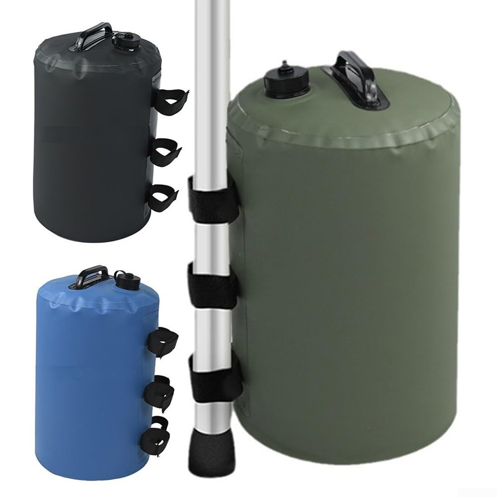 Sacco di sabbia rinforzato per l'equilibrio del peso, sacco di sabbia per tenda, multi funzionale per esterni, contrappeso antivento (verde)