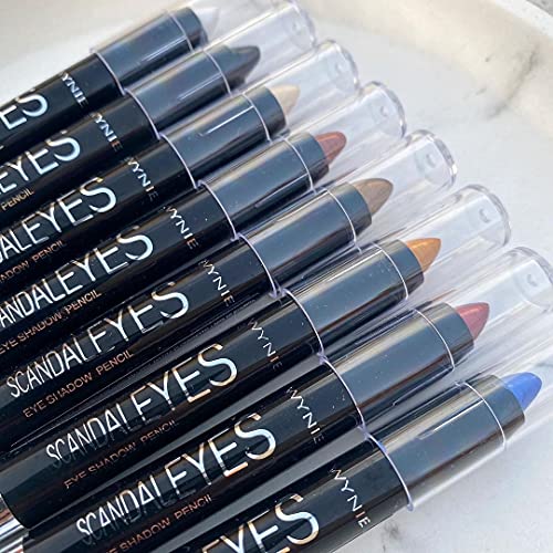 WYNIE Sombras de Ojos En Barra Brillantes de Larga Duración Metálicas Pigmentos Sombras Intenso Maquillaje Profesional - Pack 6 Cover
