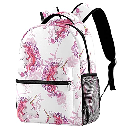 Sac à dos chat licorne multicolore : le cadeau idéal pour le voyage et l'école des petits