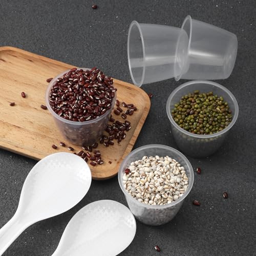 Set de 7 vasos medidores de plástico para arroz 160 ml miniatura 5
